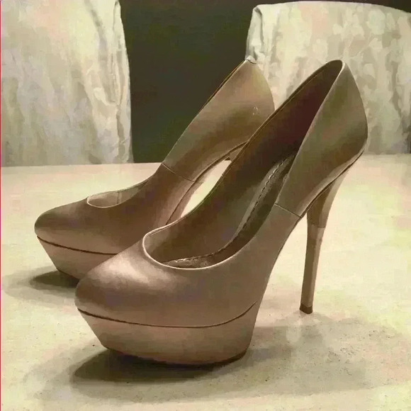 BEBE Satin Heels - Picture 1 of 5